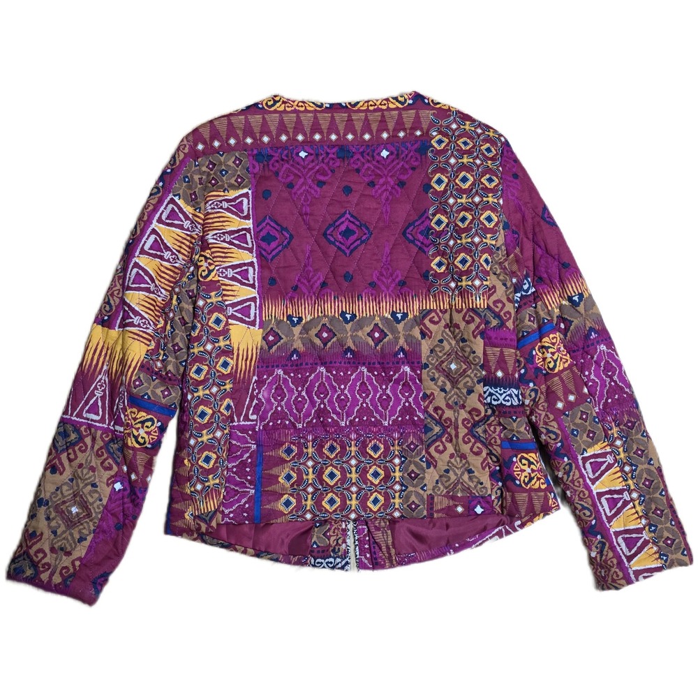 Ruby Rd. Quilted Patchwork Jacket Women's Size 8 … - image 2